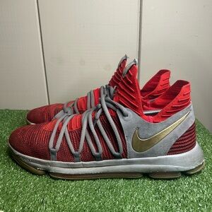 Size 15M- Nike ID KD 10 Ohio State buckeyes Nike basketball shoes Custom